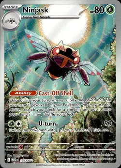 POKEMON NINJASK 137 MEGA EVOLUTION 132 ILLUSTRATION RARE HOLO NM - Image 1