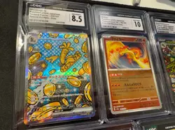 Pokemon Lot of 5 Graded Cards Japanese AR SR CGC 10 Pristine Kangaskhan Alakazam - Image 3