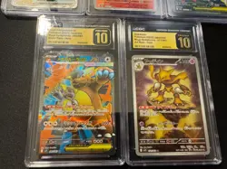 Pokemon Lot of 5 Graded Cards Japanese AR SR CGC 10 Pristine Kangaskhan Alakazam - Image 5