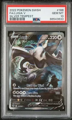 Pokemon Lugia V Silver Tempest Full Alt Art #186 PSA 10 Gem Mint - Image 1