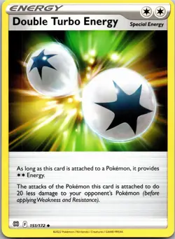 Double Turbo Energy 151/172 Uncommon Brilliant Stars Pokemon Near Mint - Image 1
