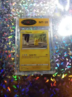 Mint 10 Graded Pikachu 027/078 Pokemon GO Card Cute Happy 😊 Pickachu - Image 2