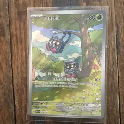 Pokemon TCG Scarlet & Violet 151 Tangela 178/165 Illustration Rare IR NM SV Holo - Image 2