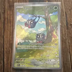 Pokemon TCG Scarlet & Violet 151 Tangela 178/165 Illustration Rare IR NM SV Holo - Image 3