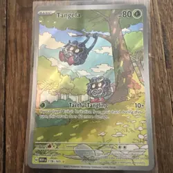 Pokemon TCG Scarlet & Violet 151 Tangela 178/165 Illustration Rare IR NM SV Holo - Image 4