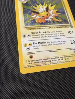 Pokemon TCG Jolteon 4/64 Jungle Holo Rare Unlimited 1999, NM!! - Image 2