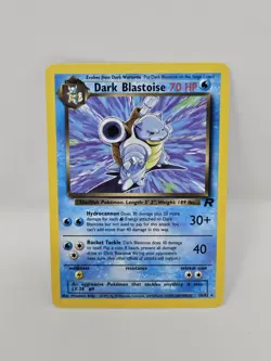 Pokemon TCG Dark Blastoise Team Rocket Rare 20/82 70 HP Regular English Card - Image 1