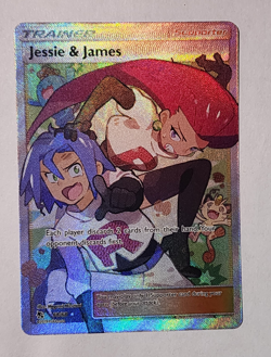 Pokemon - Jessie & James - Full Art Ultra Rare Holo - Hidden Fates 68/68 NM - Image 1