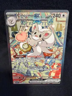 Pokemon TCG Chaos Rising Cinccino ex 119/086 special illustration rare NM - Image 1