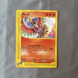 Pokemon TCG Ho-Oh Black Star Promo Card |#52| 2002 Non Holo (MP) - Image 1