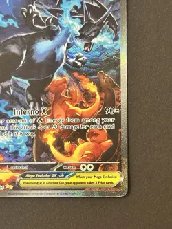 Mega Charizard X Ex 125/094 Phantasmal Flames Special Illustration Rare Pokemon - Image 4