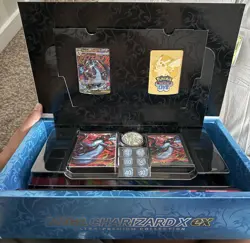 Pokemon Mega Charizard X EX UPC Box | NO PACKS with Sealed PROMOs & Contents - Image 1