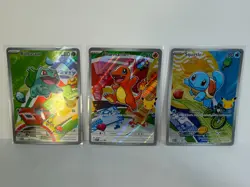 Pokemon Kanto FIRST PARTNER Set Charmander Squirtle Bulbasaur MEP 037 038 039 - Image 1