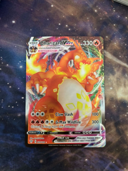 Pokemon TCG Charizard VMAX Darkness Ablaze Holo Ultra Rare Card 020/189 LP - Image 1