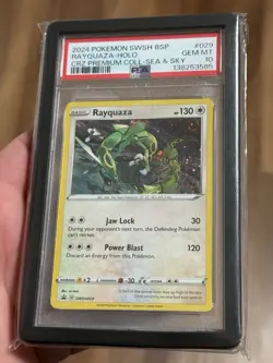 Rayquaza HOLO SWORD & SHIELD PROMO POKEMON GEM MINT PSA 10💎✅💎 - Image 1