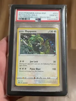 Rayquaza HOLO SWORD & SHIELD PROMO POKEMON GEM MINT PSA 10💎✅💎 - Image 2