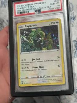 Rayquaza HOLO SWORD & SHIELD PROMO POKEMON GEM MINT PSA 10💎✅💎 - Image 4