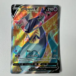 Pokemon TCG Dragapult V (Full Art) 183/192 Swsh02: Rebel Clash Holo NM/M - Image 1