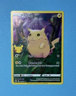 Pikachu Celebrations 005/025 Stamped Holo 25th Anniversary Pokemon Card Mint NM - Image 1