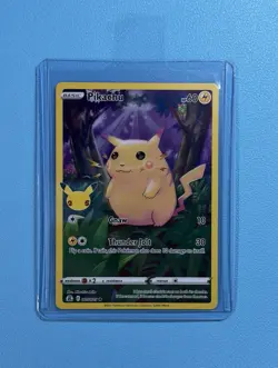 Pikachu Celebrations 005/025 Stamped Holo 25th Anniversary Pokemon Card Mint NM - Image 3