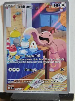 Pokemon TCG Lickitung 180/162 Temporal Forces IR Full Art Holo EN 2024 100HP - Image 2