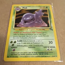 WoTC Pokemon TCG Fossil Muk 13/62 Holo Rare 70HP Spanish 1999 - Image 2