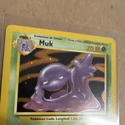 WoTC Pokemon TCG Fossil Muk 13/62 Holo Rare 70HP Spanish 1999 - Image 3