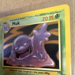 WoTC Pokemon TCG Fossil Muk 13/62 Holo Rare 70HP Spanish 1999 - Image 4
