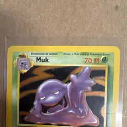 WoTC Pokemon TCG Fossil Muk 13/62 Holo Rare 70HP Spanish 1999 - Image 5
