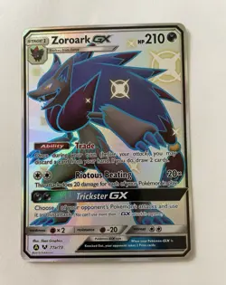 The Pokemon Company Zoroark GX 210 HP Shining Legends Secret Rare Holo 77a/73 - Image 1