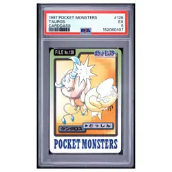 TAUROS #128 PSA 5 1997 Pocket monsters carddass Pokemon Card - Image 1