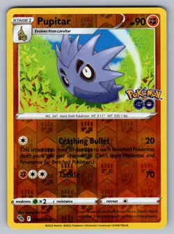 Pupitar 038/078 Uncommon Pokemon GO Pokemon LP - Image 1