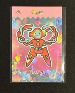 Limited Edition Full Art Rare Smile Deoxys Pokemon Card Database #0386✨⭐ - Image 1