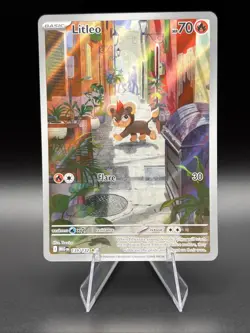 Litleo 139/132 Illustration Rare Mega Evolution Pokemon Holo Lightly Played - Image 1
