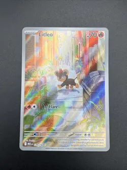 Litleo 139/132 Illustration Rare Mega Evolution Pokemon Holo Lightly Played - Image 3