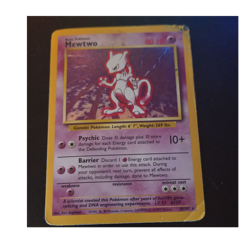 Pokemon Mewtwo 10/102 Base Set Holo Rare Unlimited 1999-2000 WOTC - Image 1