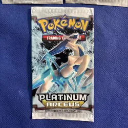3x Pokemon Platinum Arceus EMPTY pack WRAPPERS ONLY - Opened Cleanly 820650105104 - Image 2