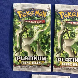 3x Pokemon Platinum Arceus EMPTY pack WRAPPERS ONLY - Opened Cleanly 820650105104 - Image 3