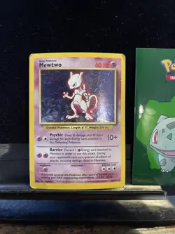 Mewtwo 10/102 Base Set Rare Vintage 1999 Pokemon Card 078🔥MP🔥 - Image 1