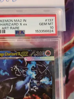 Pokemon TCG Indonesia Mega Charizard X EX SAR MA2 137/103 PSA 10 GEM MINT - Image 4