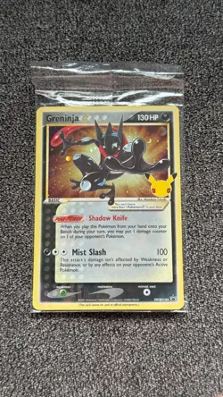 Pokemon Greninja Gold Star SWSH144 Promo Sealed Celebrations Pack - Image 1