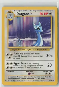 Dragonair #018/102 Base Set Pokemon - Image 1