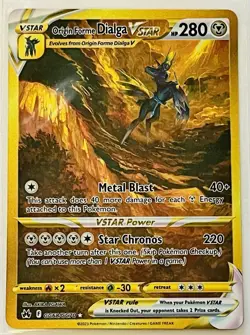 Pokemon TCG Origin Forme Dialga VSTAR GG68/GG70 Secret Holo - Image 1