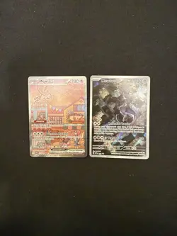 Pokemon 151 Mew Ex 53 & Mewtwo 52 UPC Alternate Art Promos Set NM English - Image 1