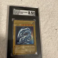 SGC 8.5 Blue Eyes White Dragon SDK-001 Ultra Rare 2002 Yu-Gi-Oh! GREAT SHAPE - Image 3