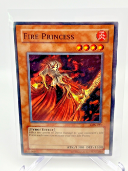 Yu-Gi-Oh! TCG Fire Princess LON-034 Super Rare OG Unlimited Near Mint - Image 1