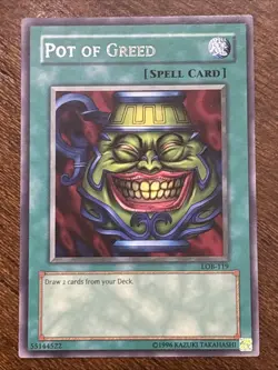 Pot of Greed LOB-119 The Legend of Blue Eyes White Dragon Unlimited Rare LP - Image 1