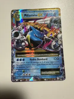Mega Blastoise EX Holo Pokemon Trading Card XY Evolutions 22/108 - Image 1