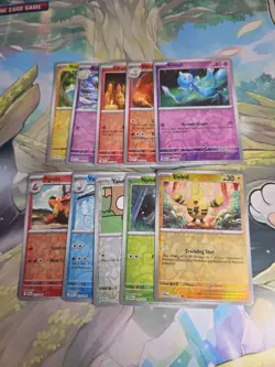 Pokemon TCG Bulk Common Holo and Common Reverse Holo. Random 10 Card Packs. NM. - Image 1