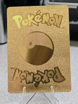 Pokemon Mewtwo V 220hp Gold Foil Fan Art Collector Card TCG - Image 2